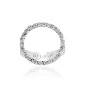 RING BIELLA GRANDE WITH WHITE ZIRCONIA